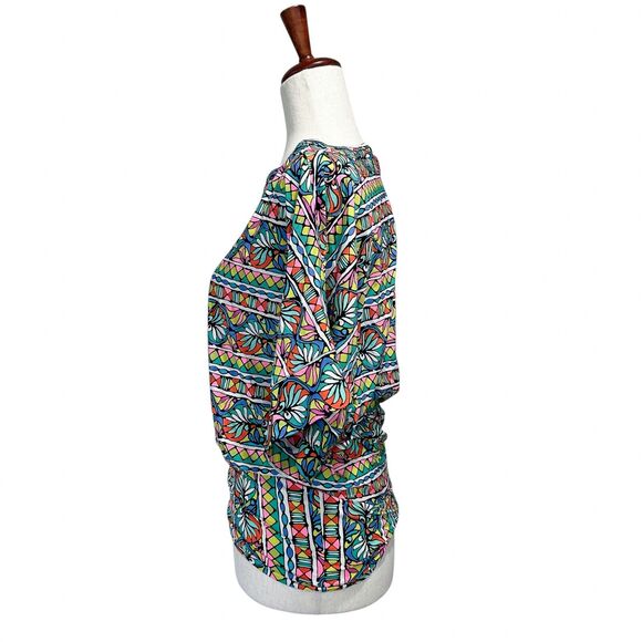 Trina Turk Swim Top Size Extra Small‎ XS Women's Dolman Bright Print Sunwear - Picture 6 of 11